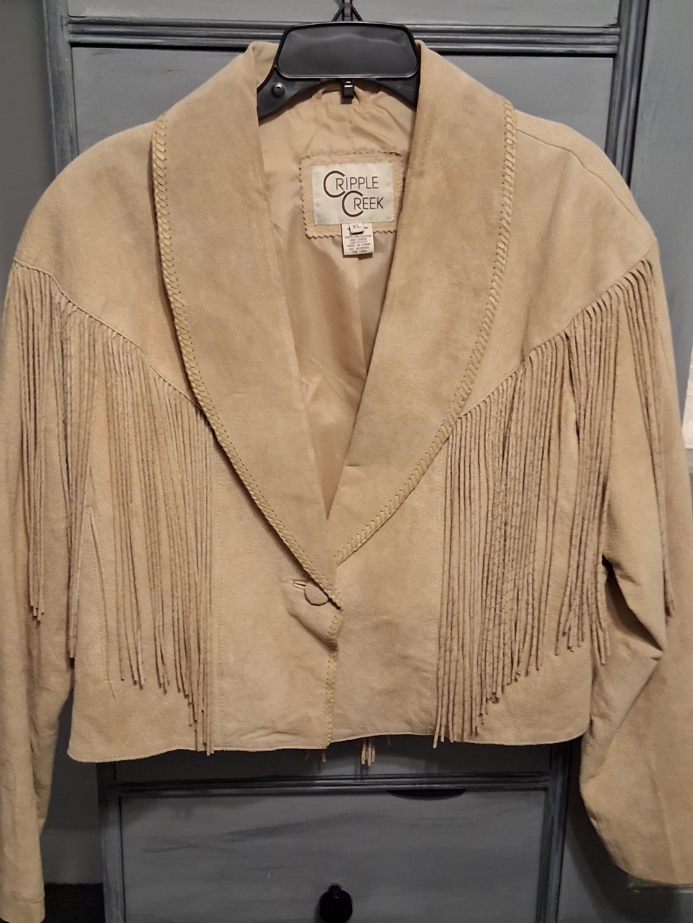 Cripple Creek Fringed Leather Jacket